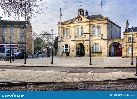 Melksham Town Centre and Town Hall in Melksham, Wiltshire, UK Editorial ...