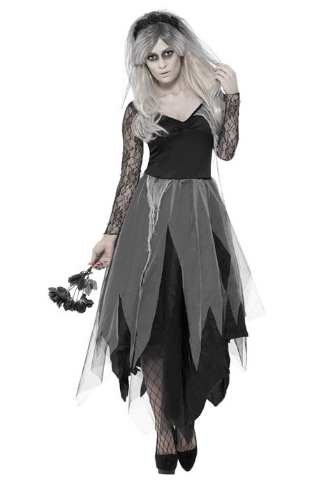 Zombie Graveyard Corpse Bride Womens Horror Halloween Costume