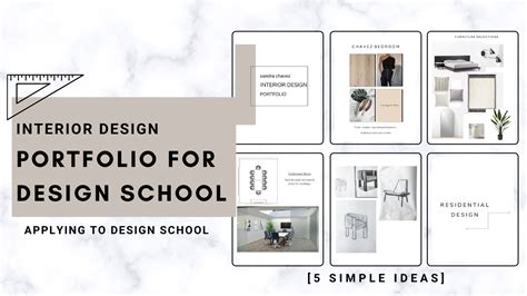 Interior Design Portfolio For School Applying 5 Simple Ideas Creative You