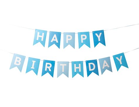 Paper Happy Birthday flags cutout, Png file 20575257 PNG