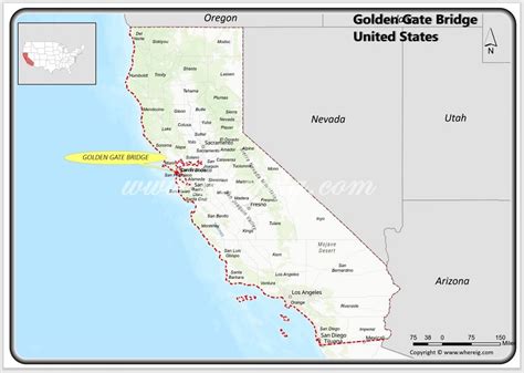 Where is Golden Gate Bridge, California? Map, Facts, Places to visit