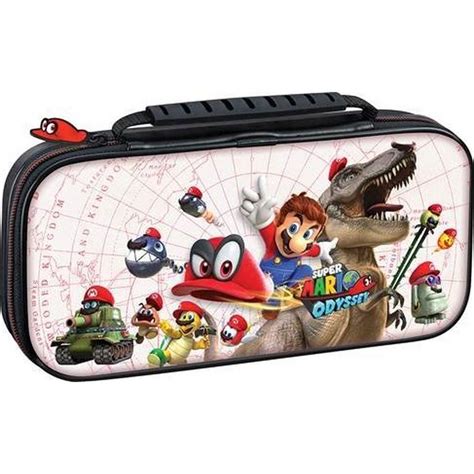 Super Mario Odyssey White Game Traveler Deluxe Travel Case for Nintendo ...