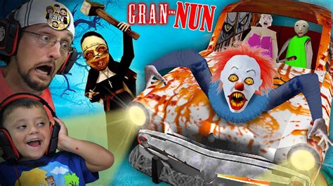 SOMETHING is WRONG with GRANNY GAME!! Gran-NUN? (FGTeeV plays Crazy ...