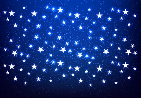 Shiny Stars Blue Background Vector - Download Free Vector Art, Stock ...