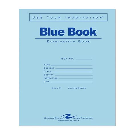 Blue Book Exam Books - Multi-Case | SCHOOLSin