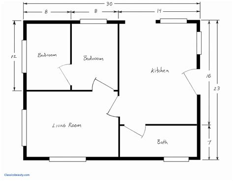 Free Simple Floor Plan With Dimensions - Image to u