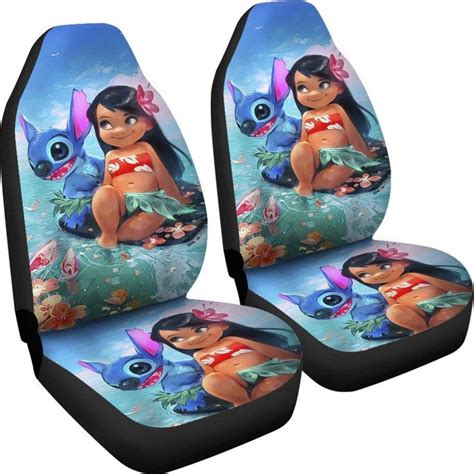 Stitch And Lilo Car Seat Covers DN Cartoon Fan Gift SDCSC17 | Seat ...