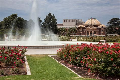 Visiting Exposition Park Rose Garden in Los Angeles