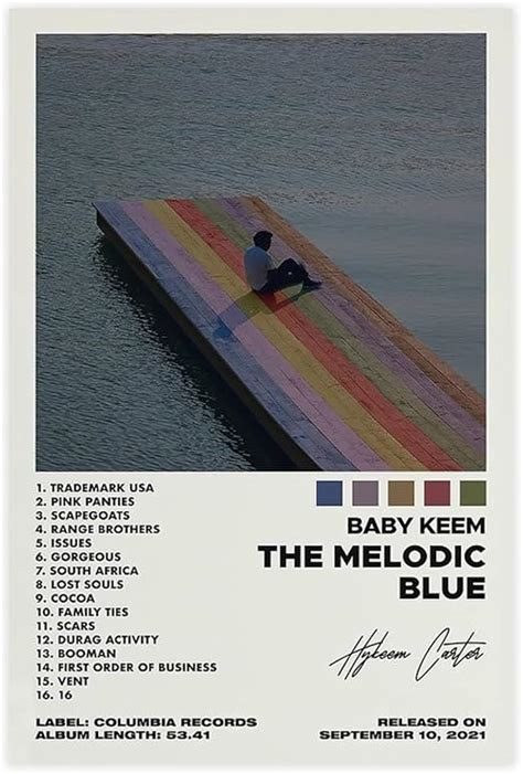 Amazon.com: VEZCOS Baby Keem The Melodic Blue Music Album Cover Canvas ...