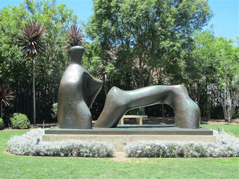 "Reclining Figure" by Henry Moore, in sculpture garden at Balboa Park ...