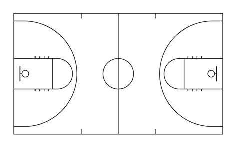 Transparent Basketball Court Lines Png Basketball Clipart Png | The ...