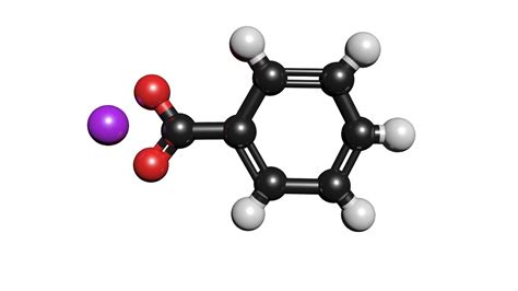 3D model sodium benzoate molecule c7h5nao2 - TurboSquid 1426829