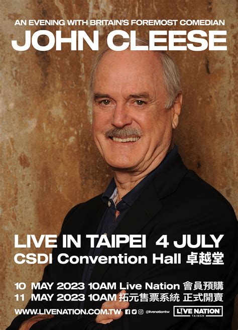 JOHN CLEESE LIVE IN TAIPEI 2023｜Stand-up Comedy