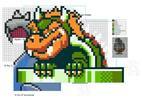 Super Mario World Bosses Perler Pattern Pack - Etsy