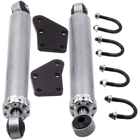 Maxpeedingrods Super Duty Dual Steering Stabilizer compatible for Ford ...