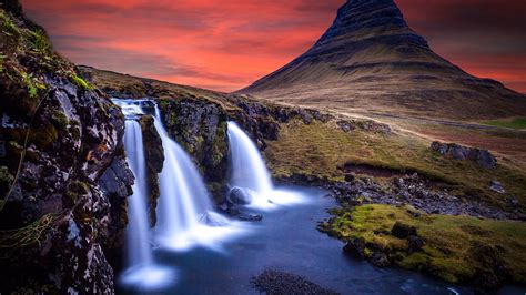 Kirkjufell Waterfall Iceland 5K Wallpapers | HD Wallpapers | ID #29353