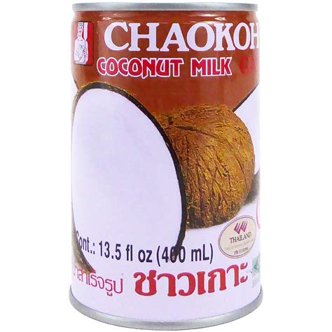 Buy Chaokoh Coconut Milk Unsweetened 6 Pack - Premium, Canned Coconut ...