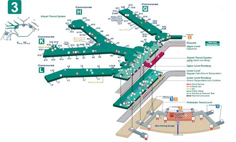 O'Hare Terminal Map - Chicago O'Hare International Airport - ORD ...