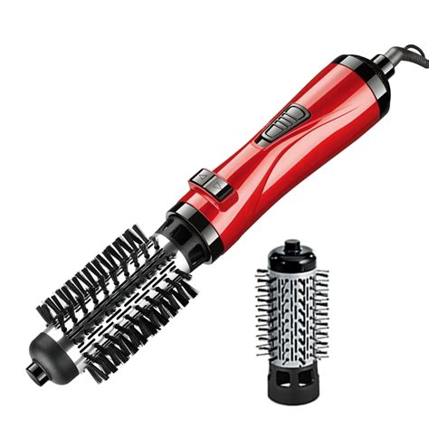 2 in 1 Rotating brush hot air styler comb curling iron roll styling ...