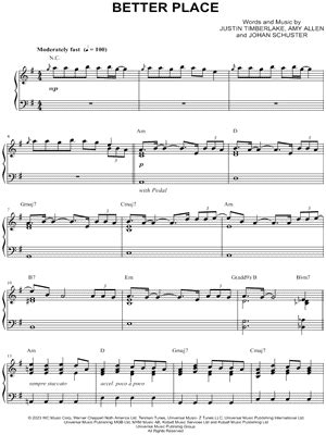 "Better Place" Sheet Music - 5 Arrangements Available Instantly ...