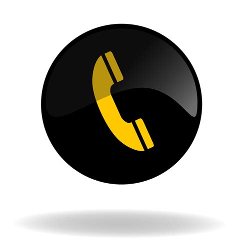 Download Call Call Button Black And Yellow Button Royalty-Free Stock ...