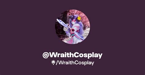 WraithCosplay | Twitter, Instagram, TikTok, Twitch | Linktree