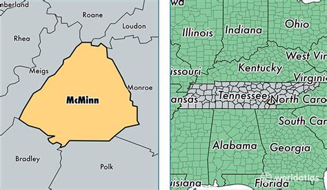 McMinn County, Tennessee / Map of McMinn County, TN / Where is McMinn ...