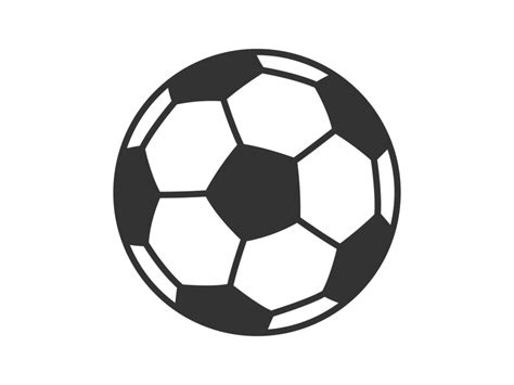 Simple Soccer Ball Vector PNG vector in SVG, PDF, AI, CDR format