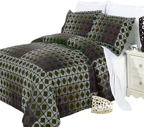 RT Elm 3-Pieces100% Egyptian Cotton Comforter Duvet Cover - Traditional ...