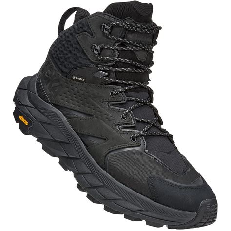 Hoka Men's Anacapa Mid WP Hiking Boots - Black | elliottsboots