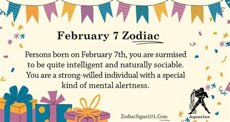 February 7 Zodiac Is Aquarius, Birthdays And Horoscope - ZodiacSigns101