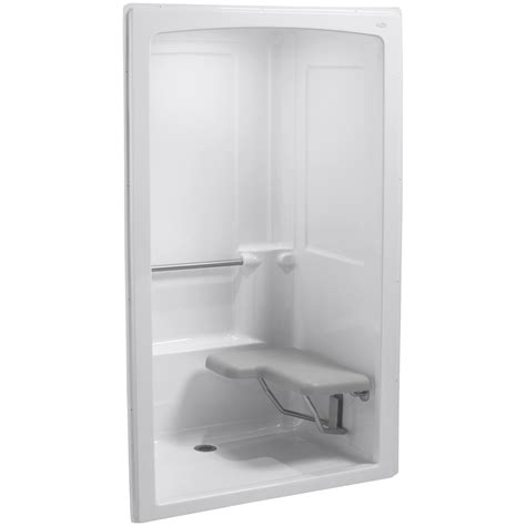 Kohler Freewill 52" x 38-1/2" x 84" Barrier-Free Shower Stall with ...