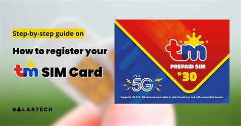 How to register your TM SIM Card – BALASTECH