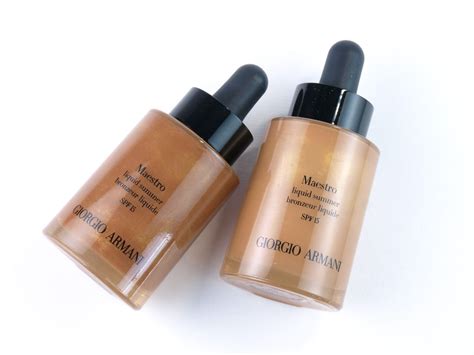 Giorgio Armani Maestro Liquid Summer Bronzer in "90" & "110": Review ...