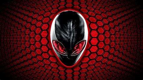 Res: 3840x2160, gaming desktop wallpaper - 4k alienware logo red eyes ...