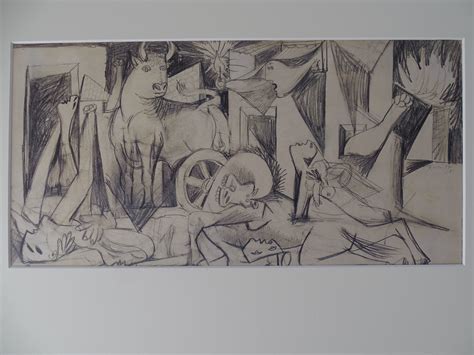 "Guernica" Sketch by Pablo Picasso - CharityStars