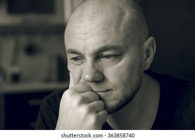 Sad Man Black White Photo Stock Photo 363858740 | Shutterstock