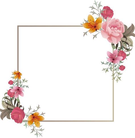 Creative Floral Border Background | Floral border, Floral, Floral ...