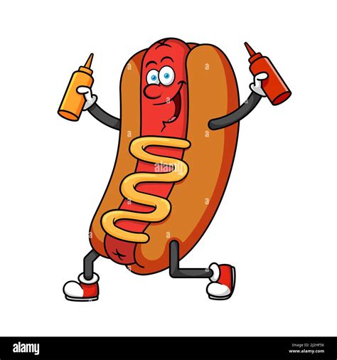 Cartoon hotdog hi-res stock photography and images - Alamy