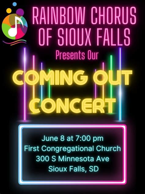 Coming Out Concert, First Congregational Church (Sioux Falls, South ...