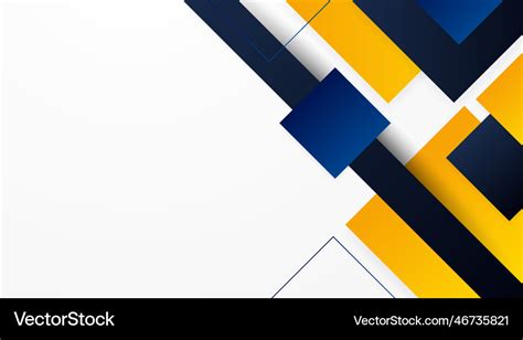 Abstract blue yellow and white background Vector Image