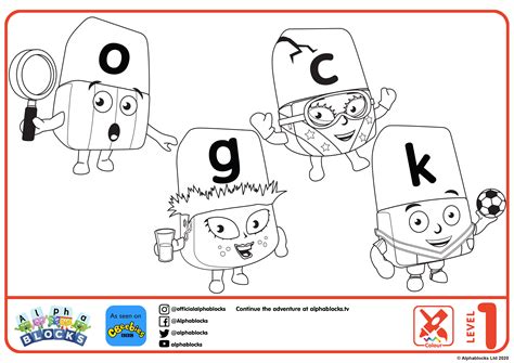 Free Printable Alphablocks Coloring Pages