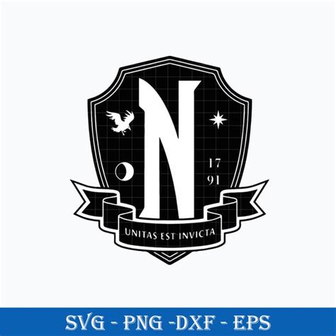 Nevermore Academy SVG, Logo Nevermore Academy SVG, Wednesday | Inspire ...