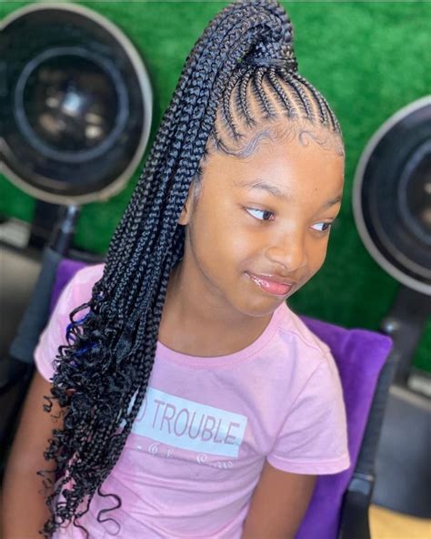 Latest Black Braided Hairstyles For Kids 2021