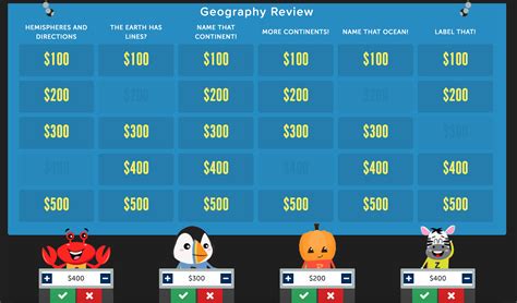 Classroom Jeopardy Review Game | Buzzer Mode | Factile