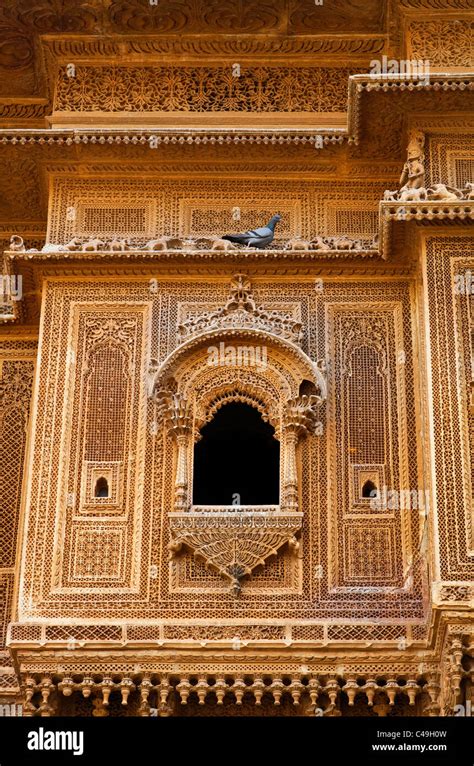 India - Rajasthan - Jaisalmer - haveli inside Jaisalmer Fort Stock ...