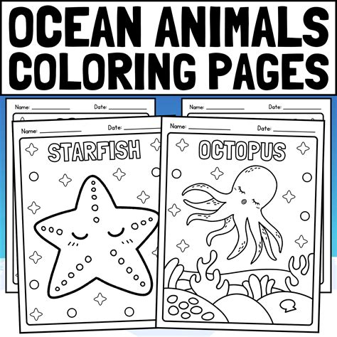 Ocean Animals Coloring Pages | Ocean Coloring Sheets | Ocean Coloring ...