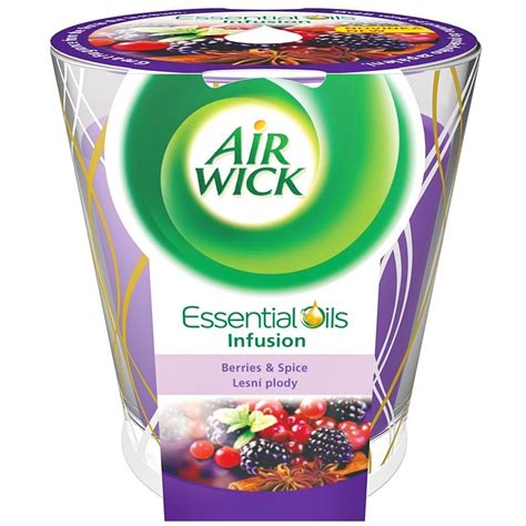 Air Wick Essential Oil Deco - Berries & Spice, Scented Candle 105 g ...