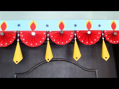 Easy Diwali Decoration ideas/Paper Toran/DIY Handmade Diwali ...