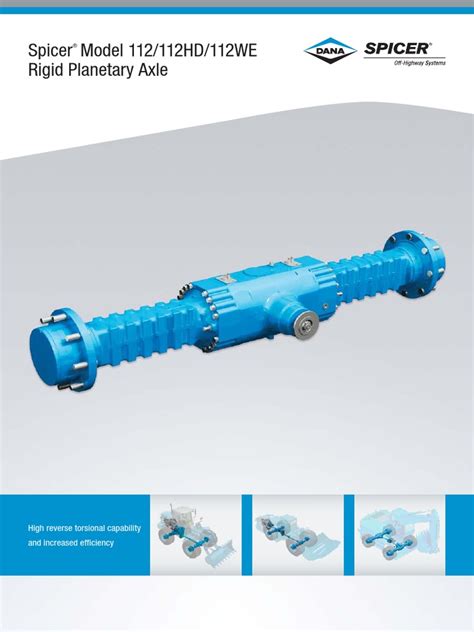 Model 112 Rigid Axle | PDF | Axle | Vehicle Technology